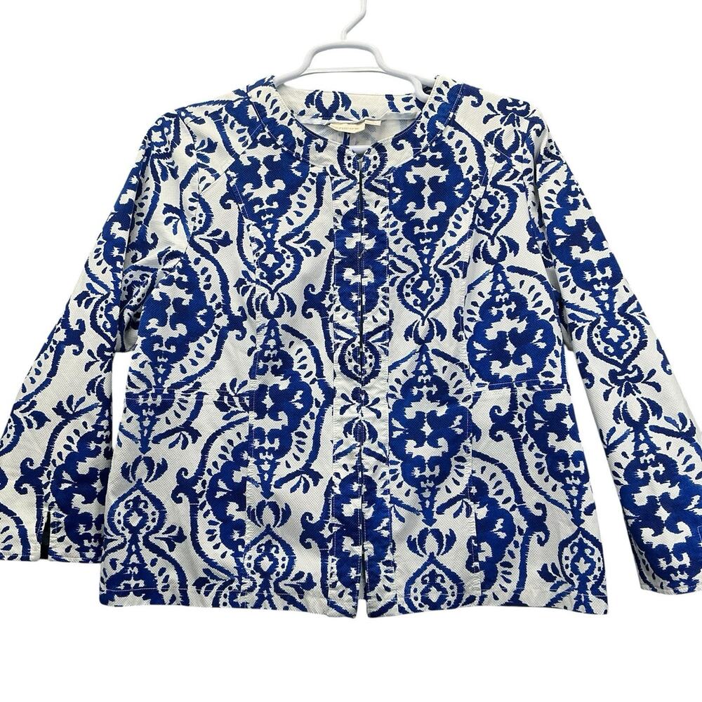 Chicos Blazer Jacket Coastal Paisley Women’s Plus Sz. 4